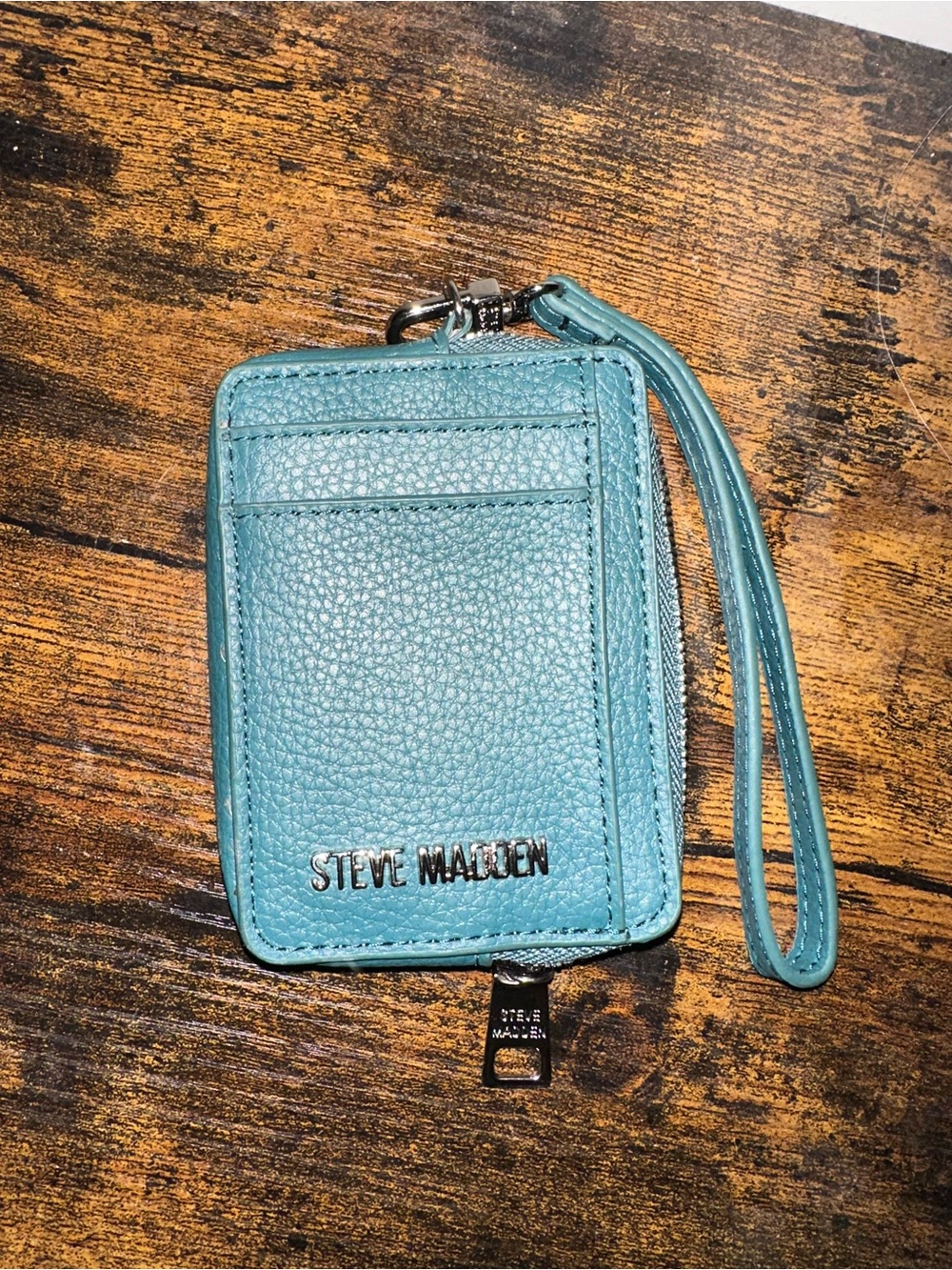 Steve Madden Teal Wristlet Card Case